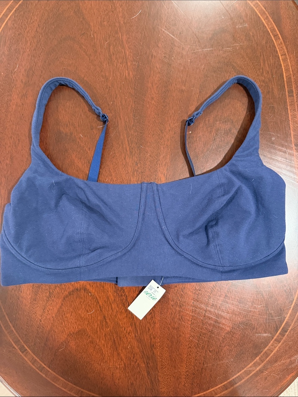 aerie navy unlined underwire bralette